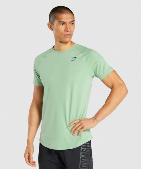 Camiseta Gymshark Bold Hombre Verdes | MX 274UAG
